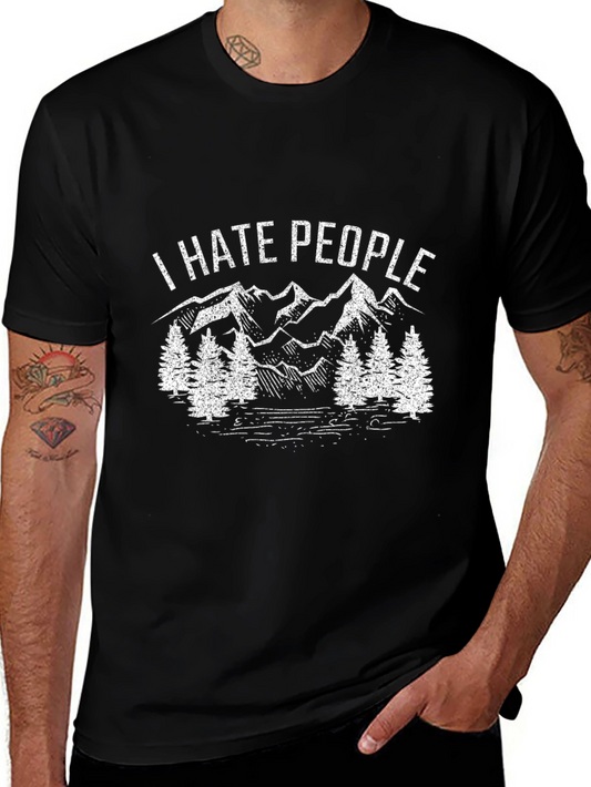 I Hate People T-Shirt - Mountain Design