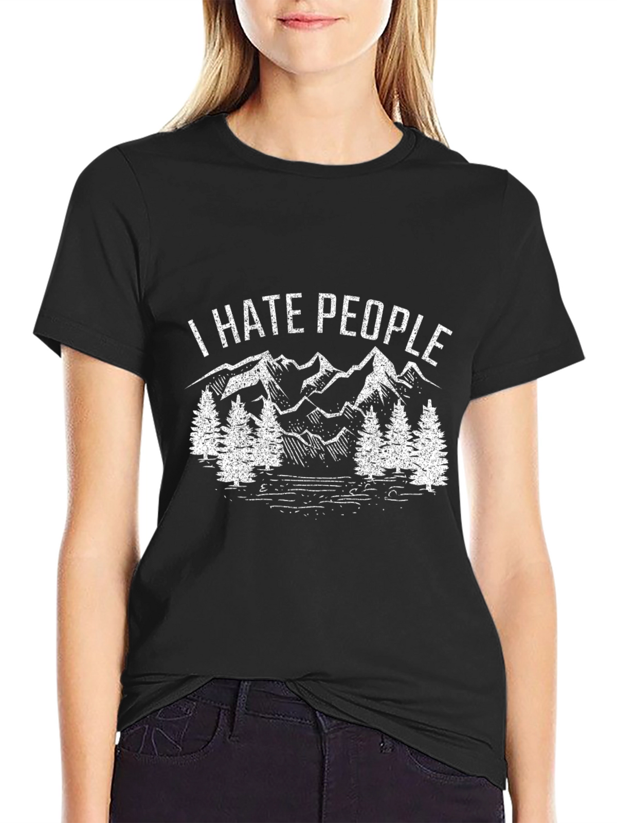 I Hate People T-Shirt - Mountain Design