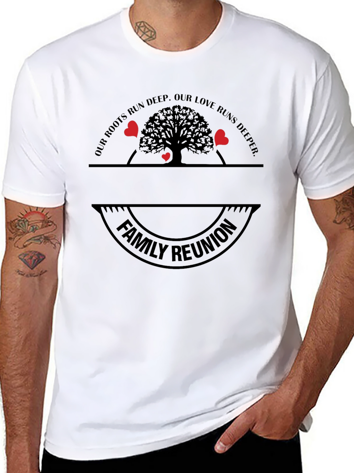 Family Reunion T-Shirt Roots Run Deep Design