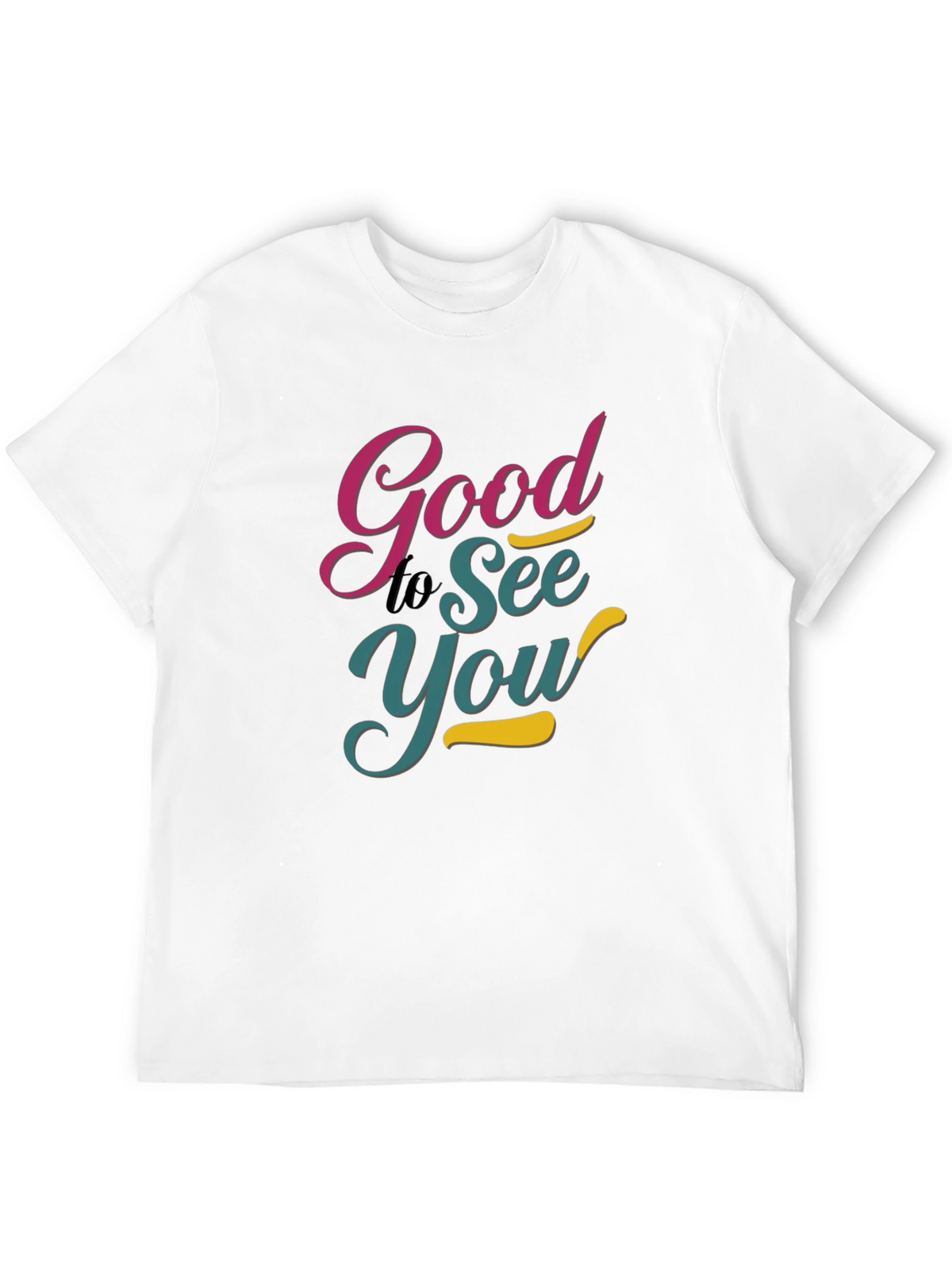Good to See You Black Graphic Tee