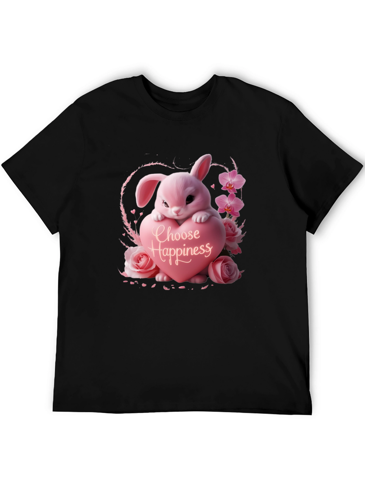 Choose Happiness Bunny Graphic Tee