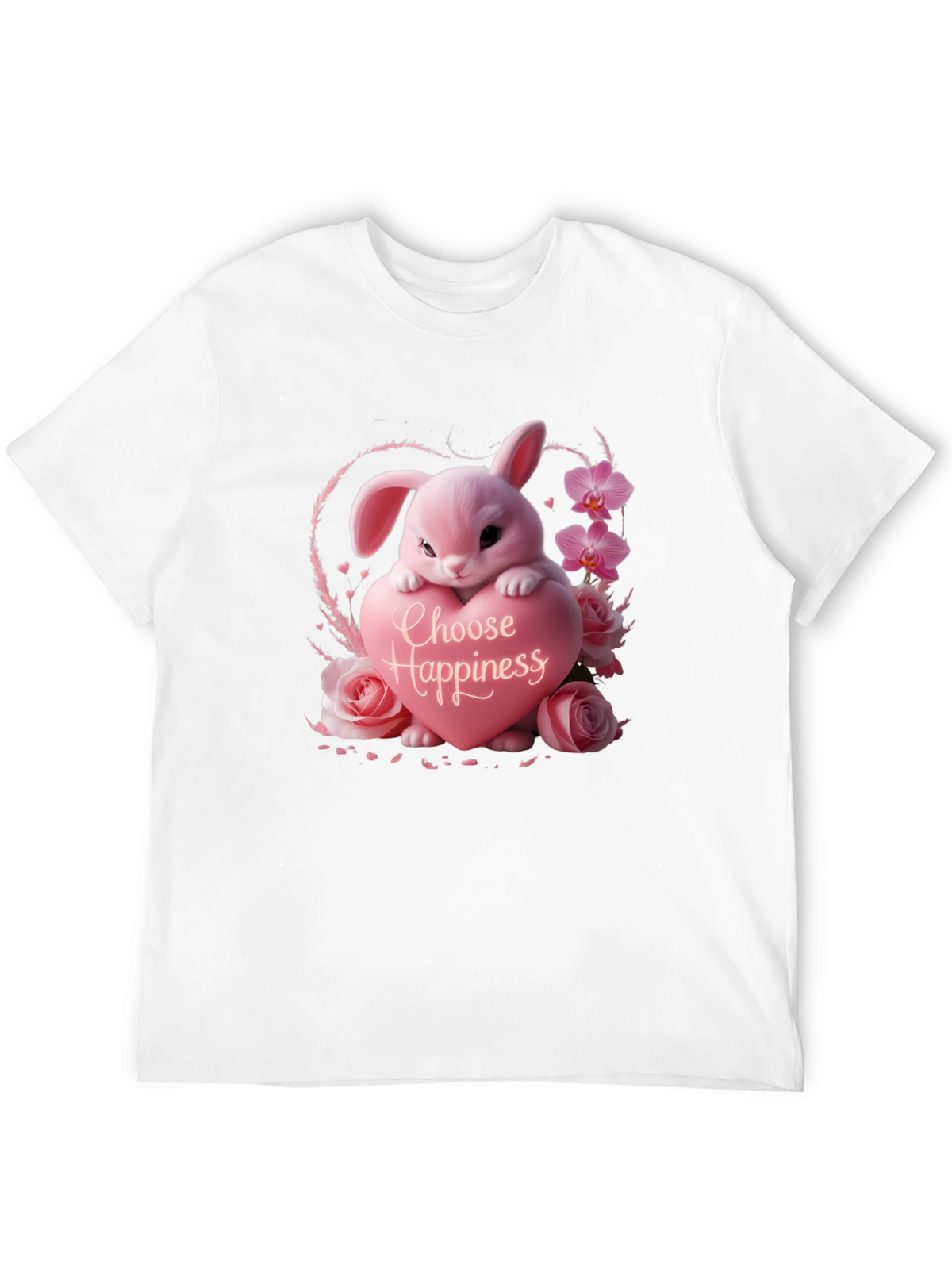 Choose Happiness Bunny Graphic Tee