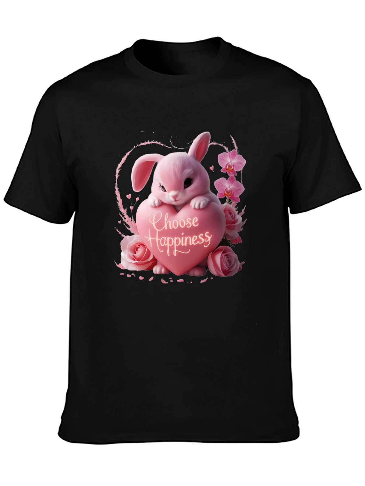 Choose Happiness Bunny Graphic Tee