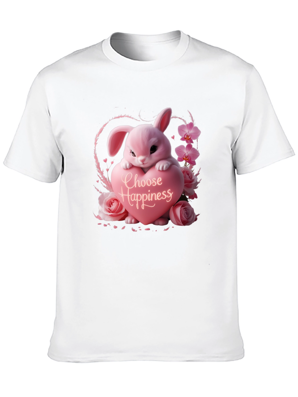Choose Happiness Bunny Graphic Tee