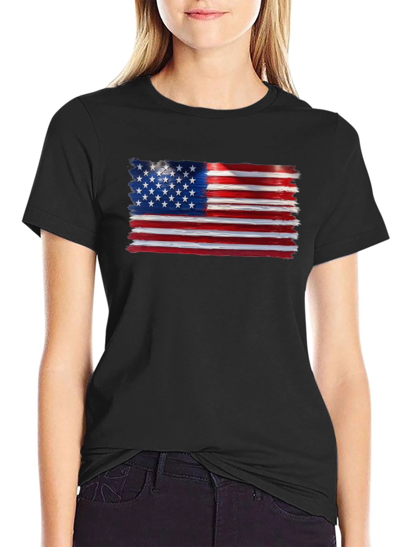 American Flag Graphic T-Shirt