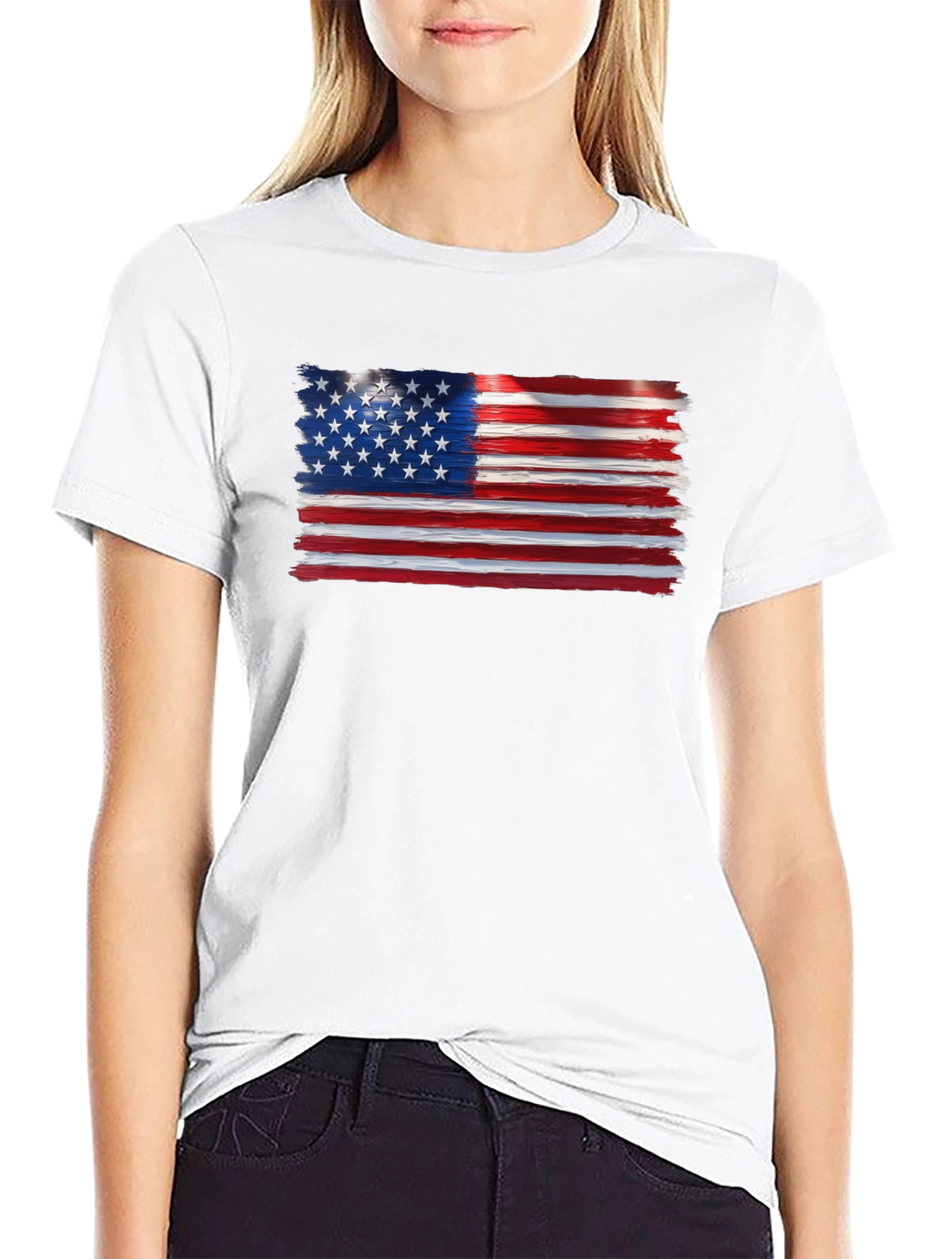 American Flag Graphic T-Shirt