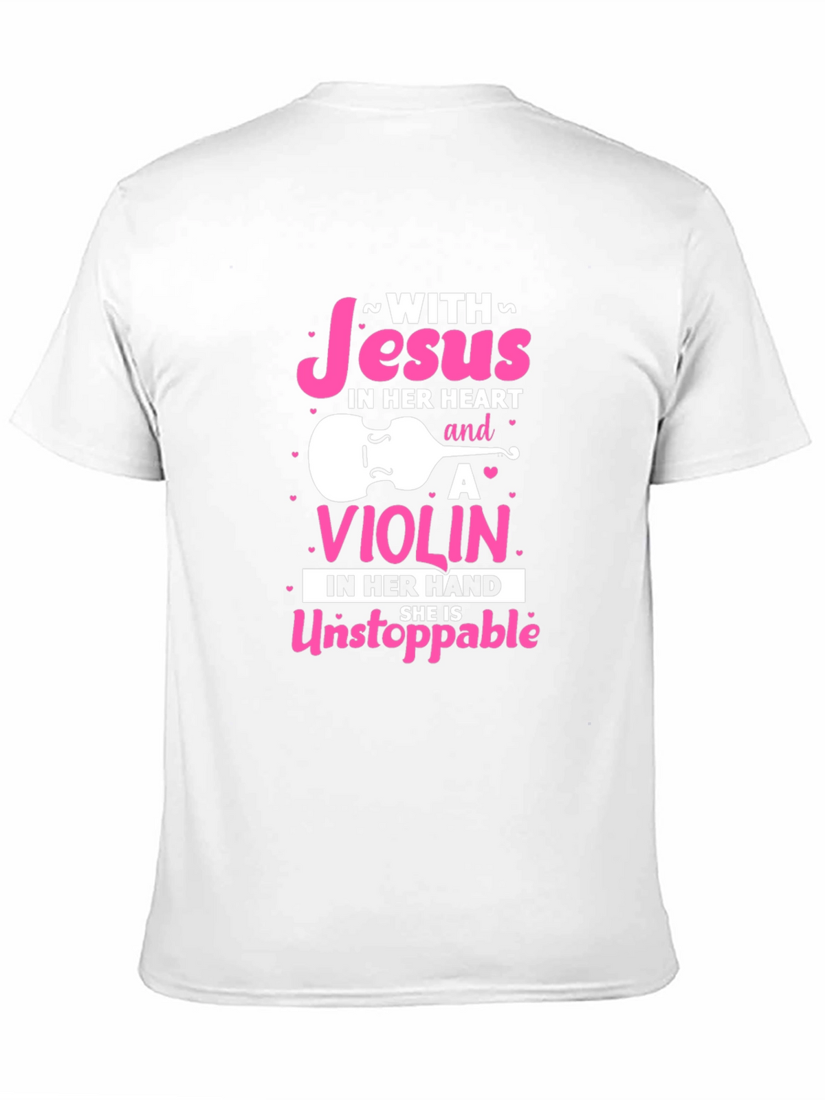 Jesus & Violin T-Shirt - Unstoppable Christian Musician Tee