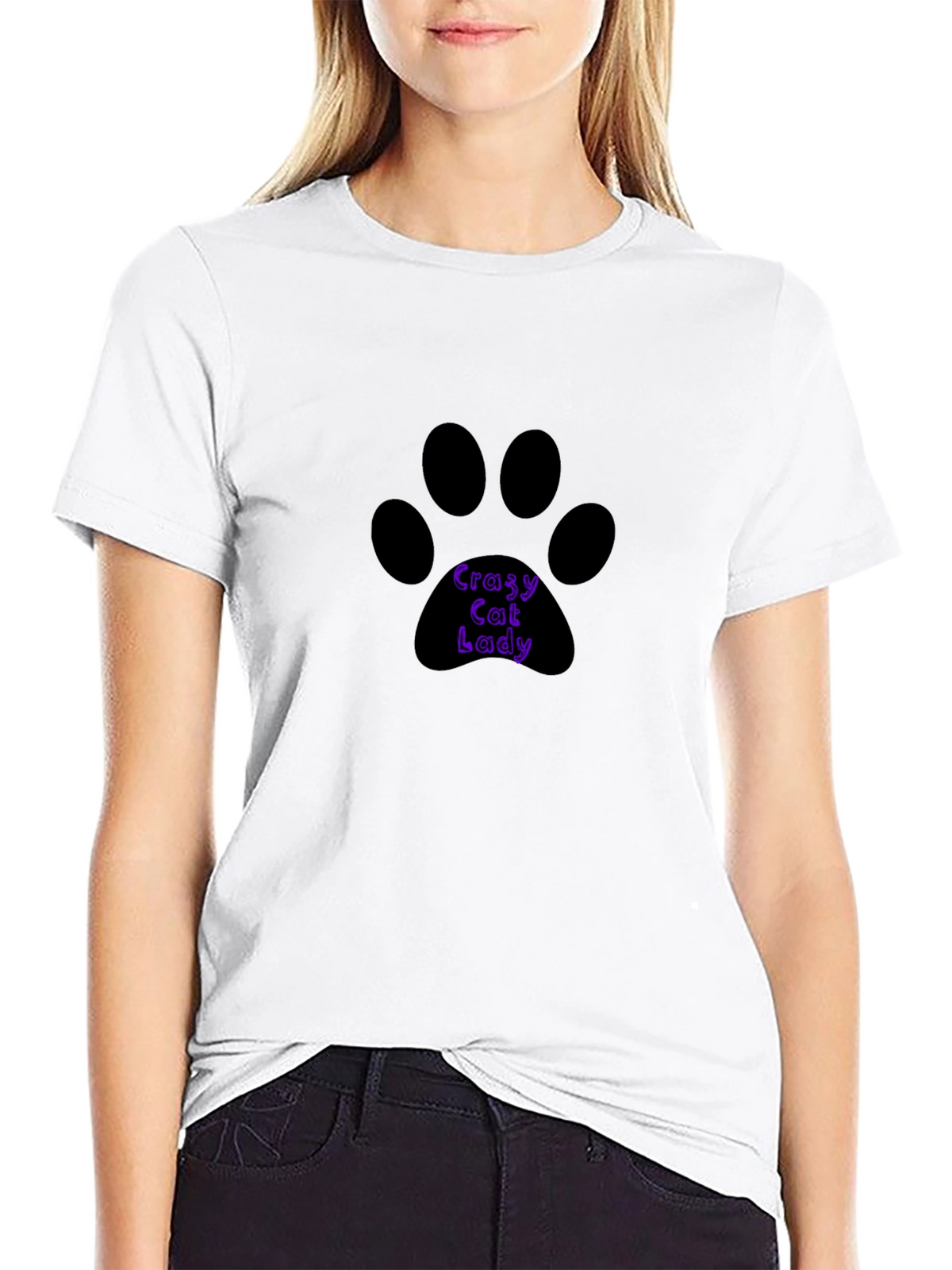 Crazy Cat Lady T-Shirt - Black