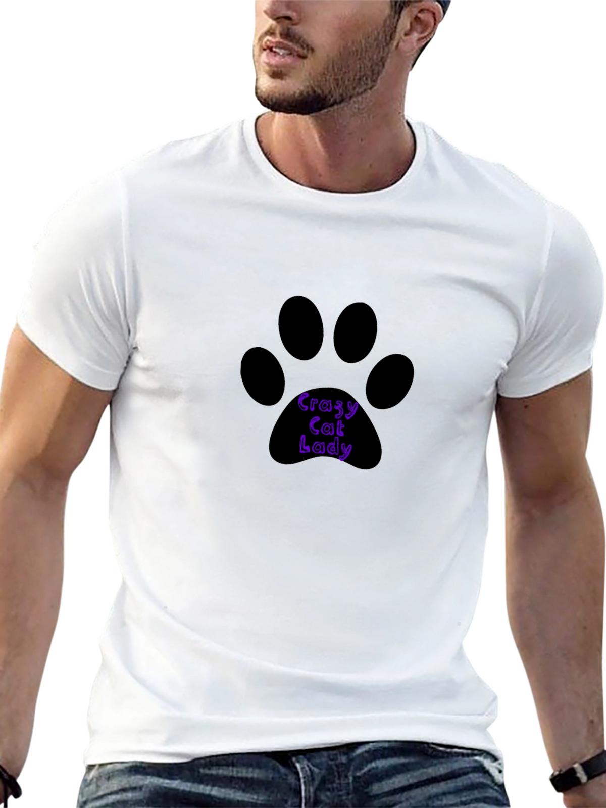 Crazy Cat Lady T-Shirt - Black