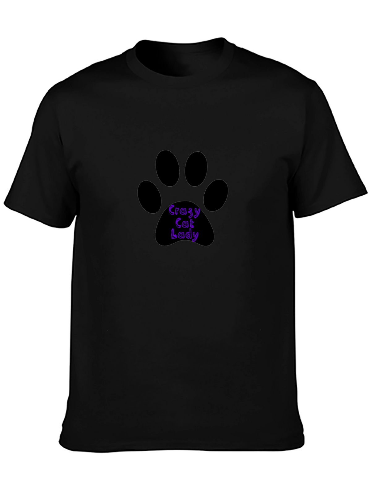 Crazy Cat Lady T-Shirt - Black
