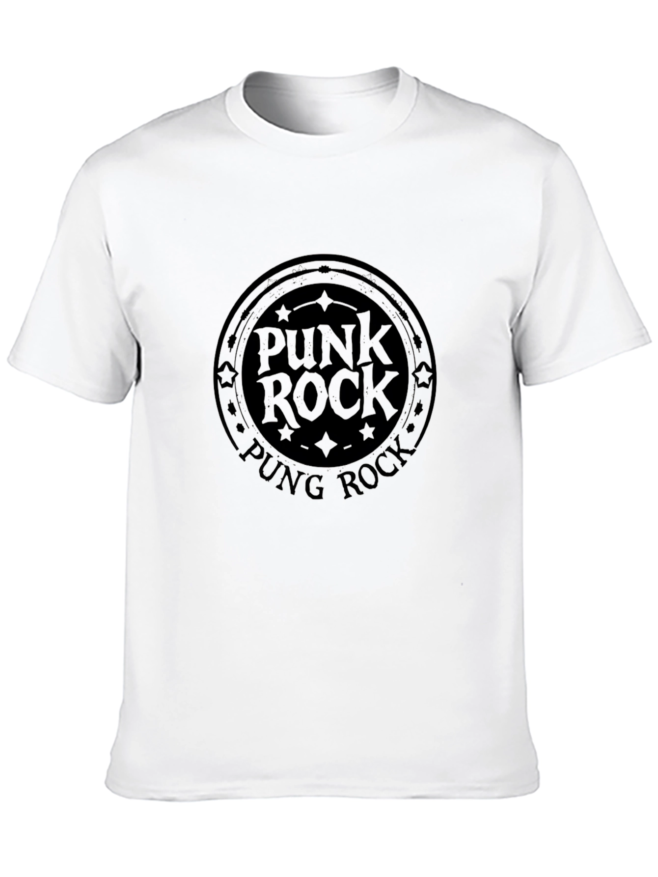 Punk Rock Graphic Tee - Black