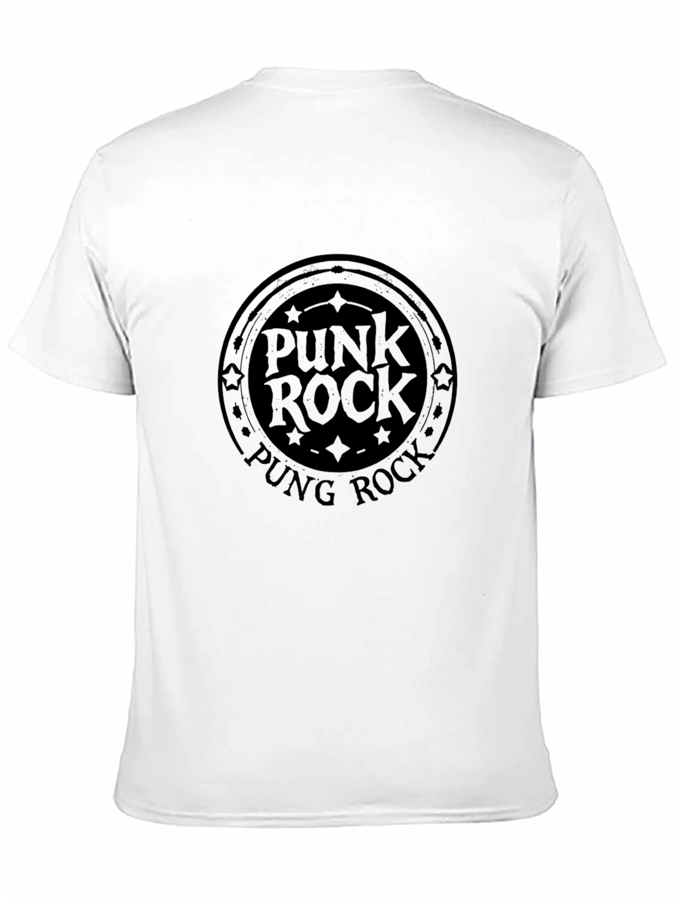 Punk Rock Graphic Tee - Black
