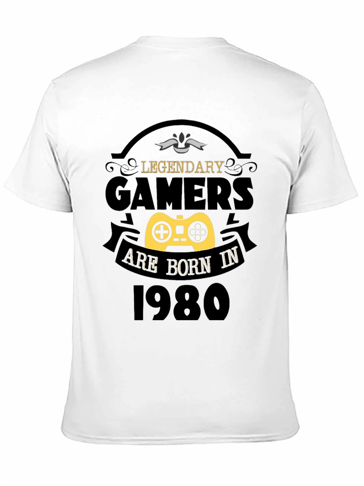 Legendary Gamers Born in 1980 Black T-Shirt