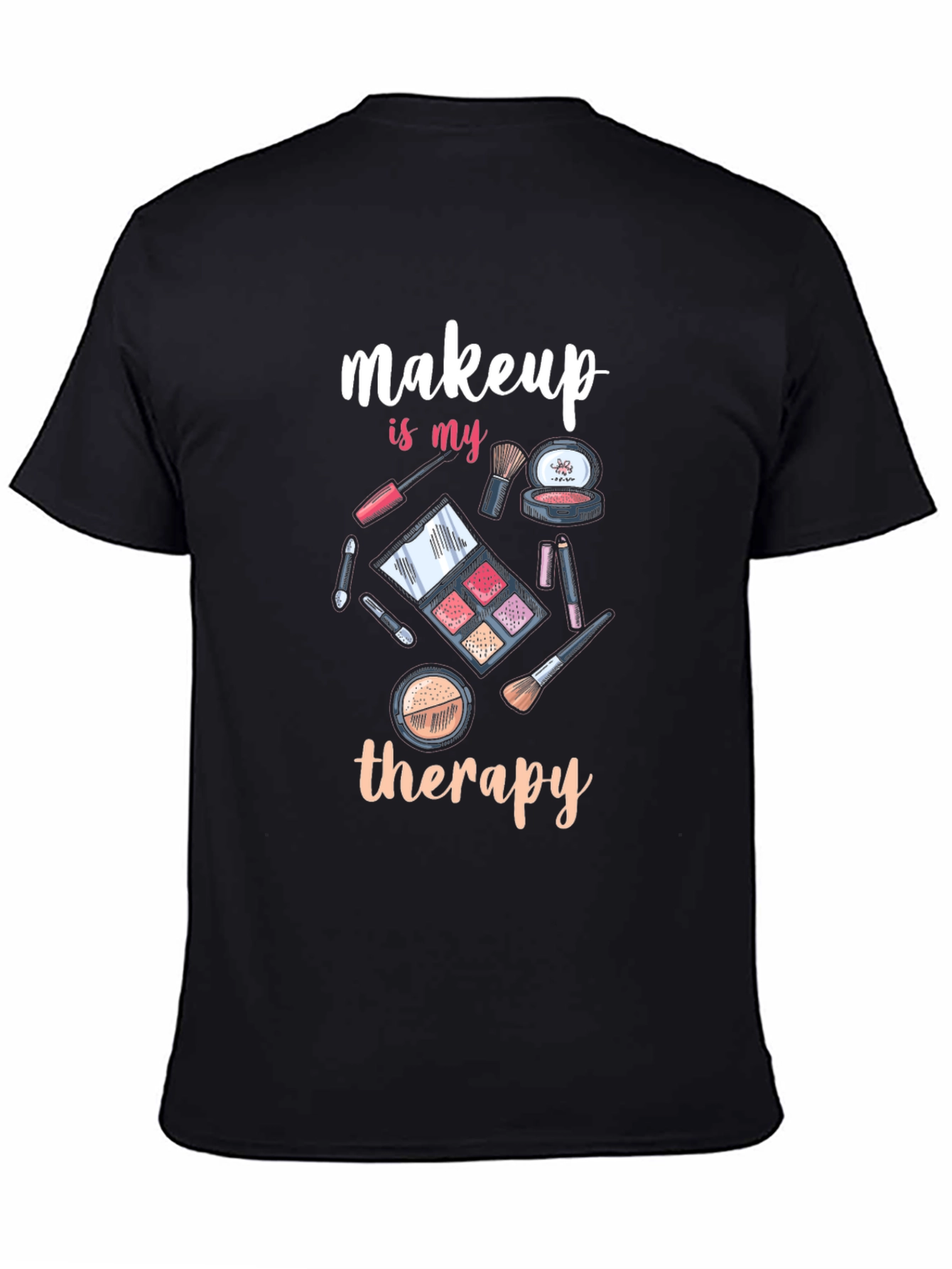 Makeup Therapy T-Shirt - Black Cotton Tee