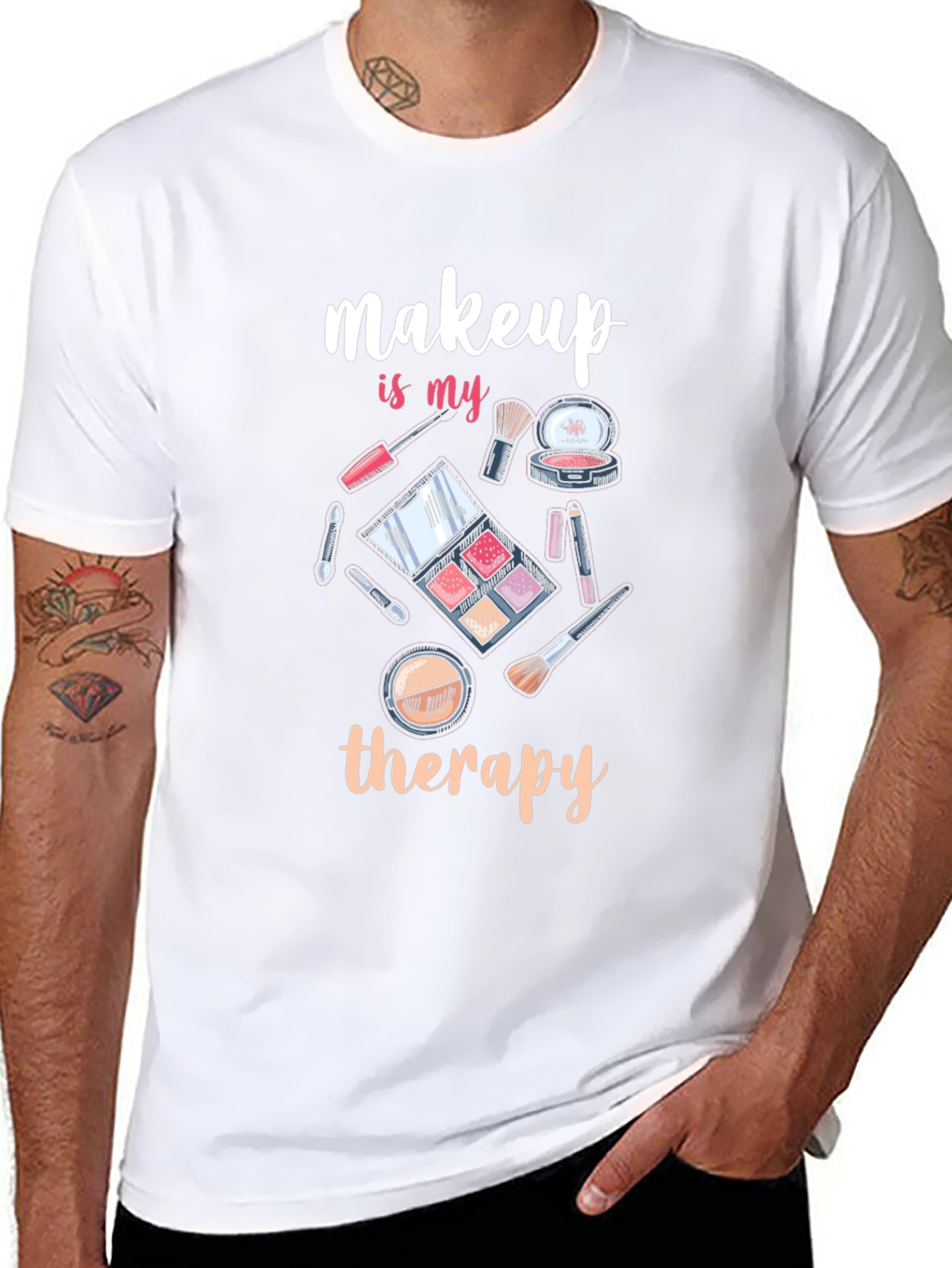 Makeup Therapy T-Shirt - Black Cotton Tee