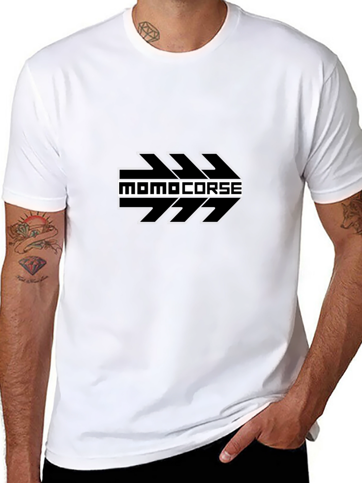 MOMO Corse Graphic T-Shirt - Black