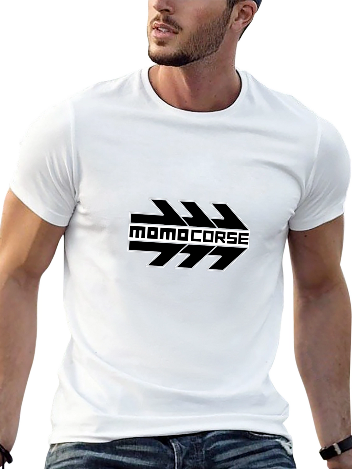 MOMO Corse Graphic T-Shirt - Black