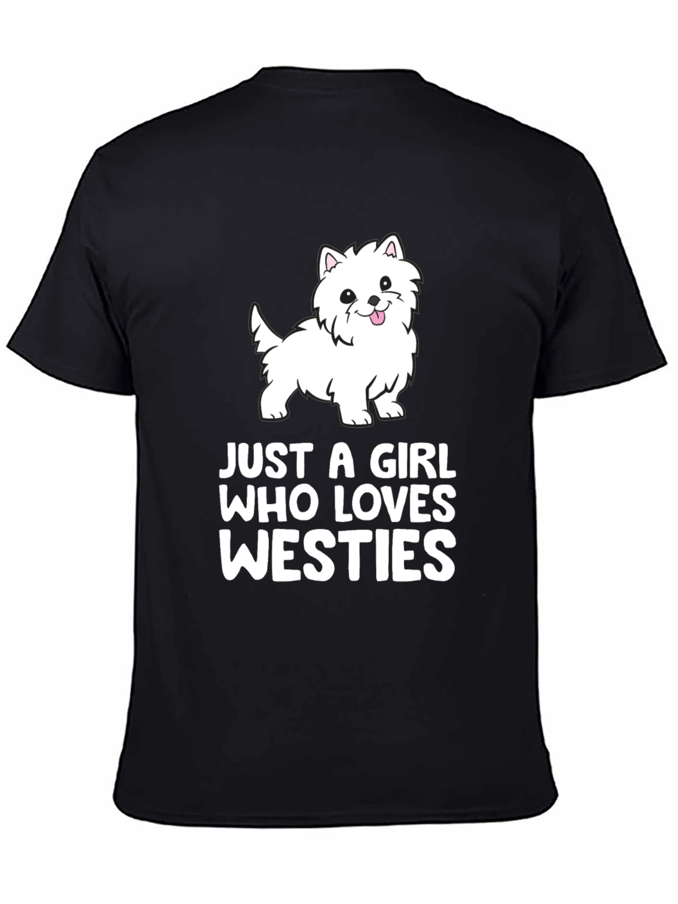 Westie Dog Lover Black T-Shirt