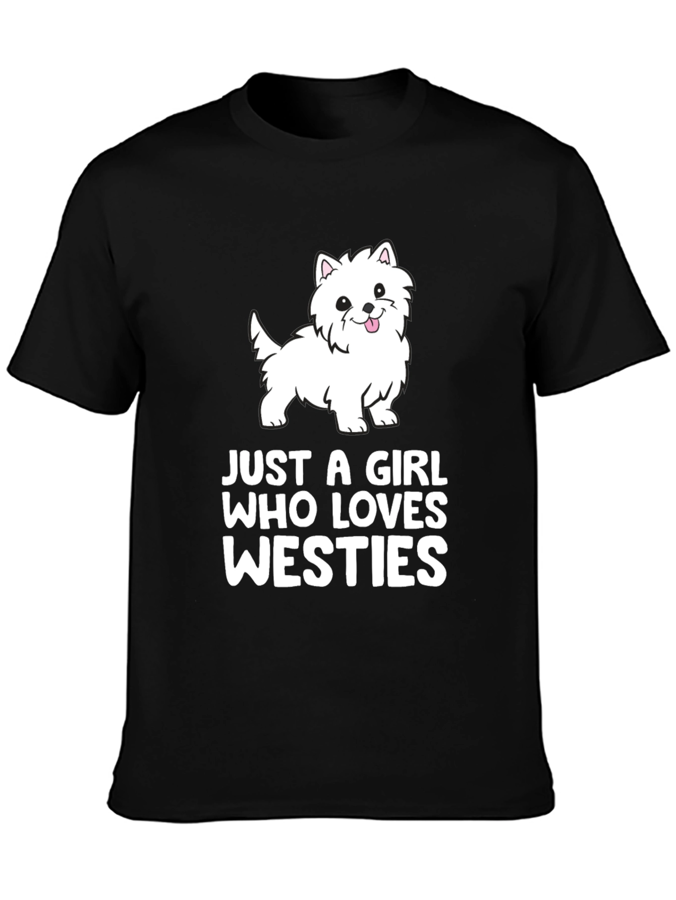 Westie Dog Lover Black T-Shirt