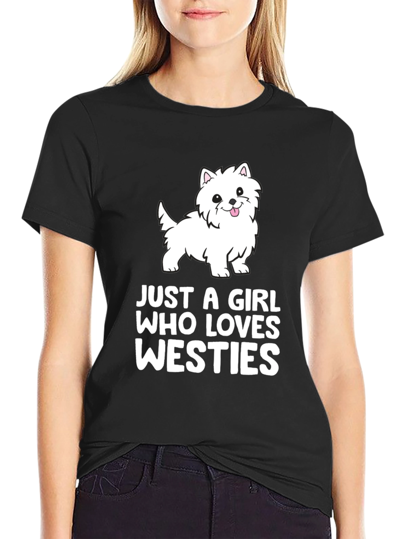 Westie Dog Lover Black T-Shirt