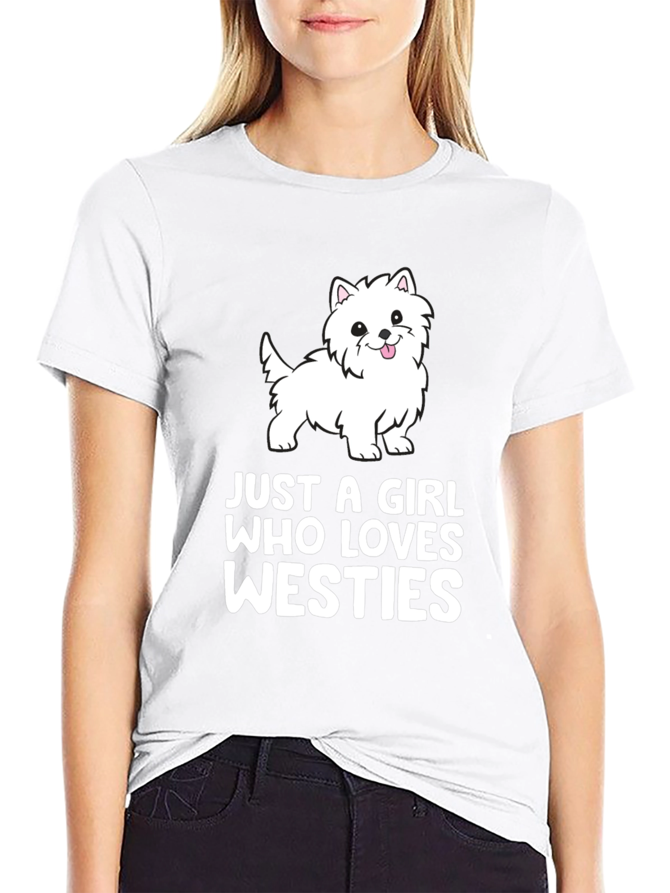 Westie Dog Lover Black T-Shirt