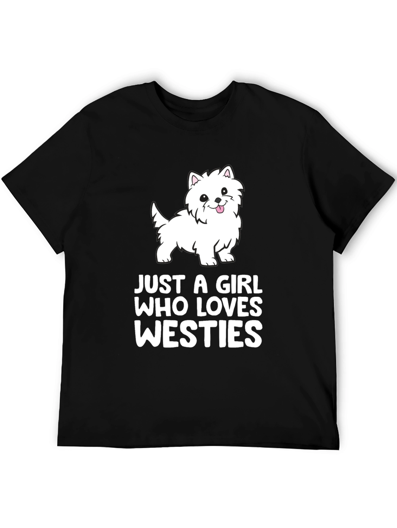 Westie Dog Lover Black T-Shirt
