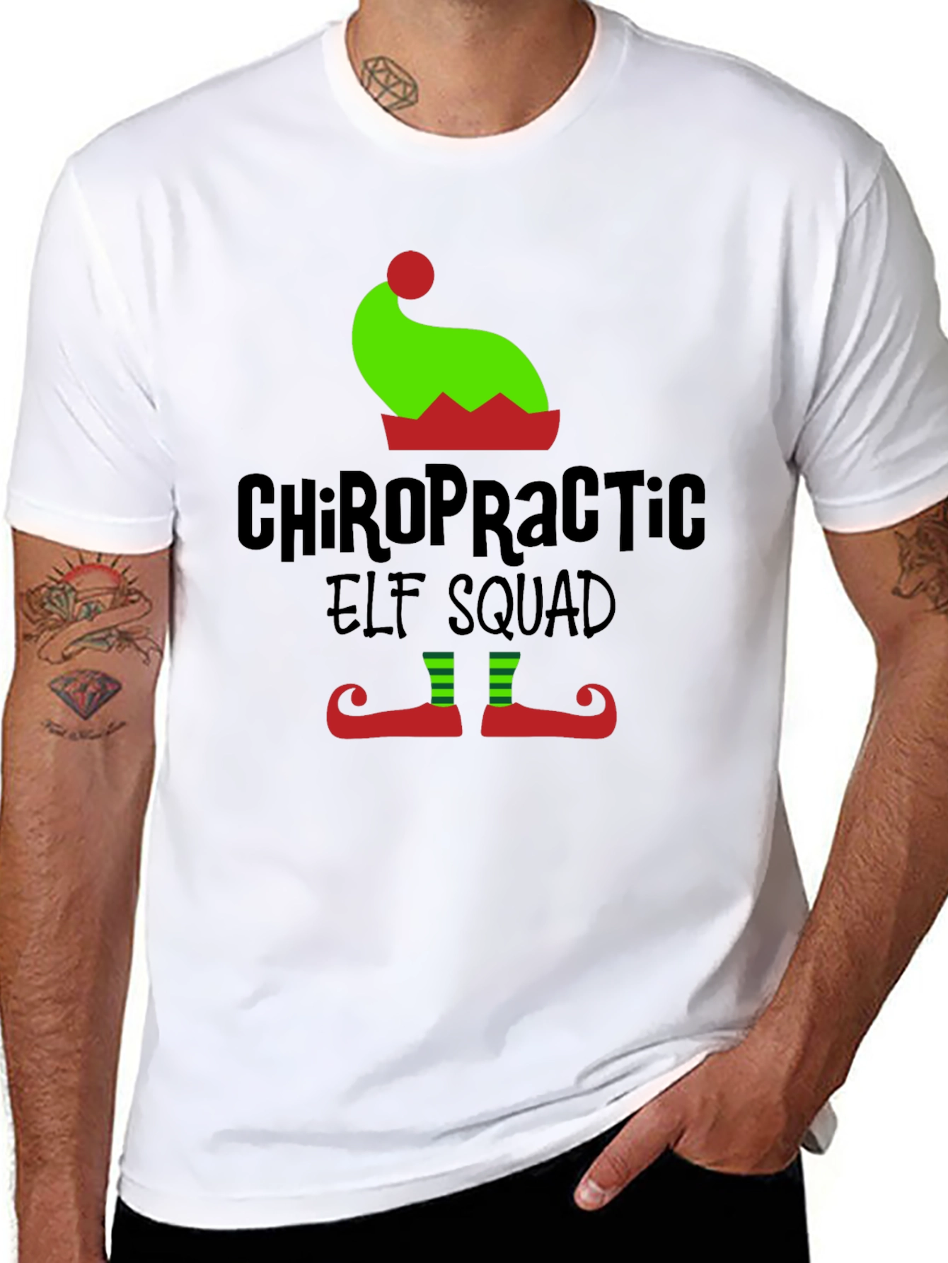 Chiropractic Elf Squad T-Shirt