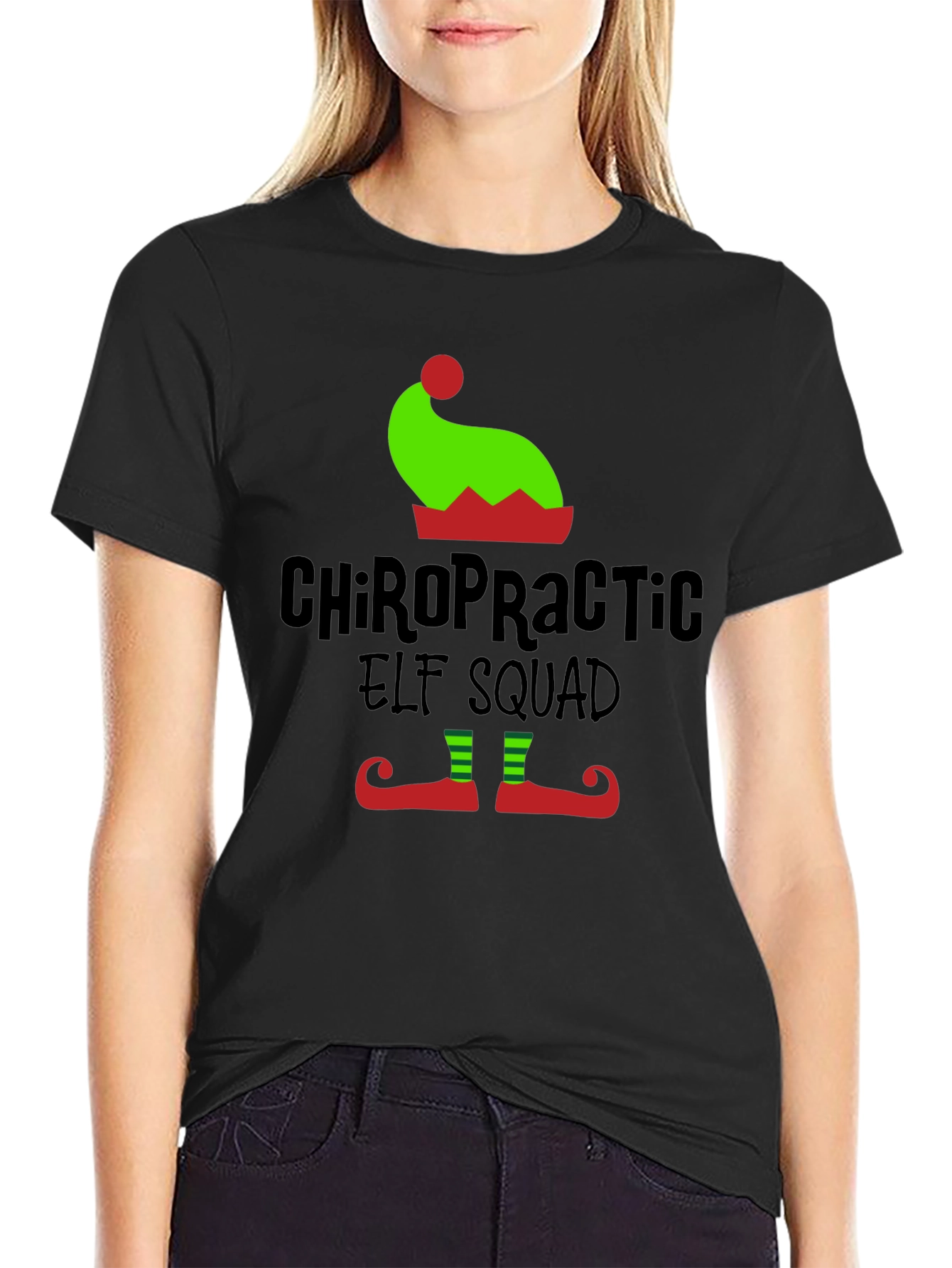 Chiropractic Elf Squad T-Shirt