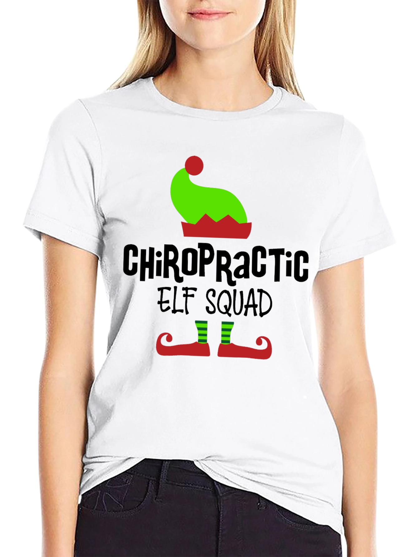 Chiropractic Elf Squad T-Shirt