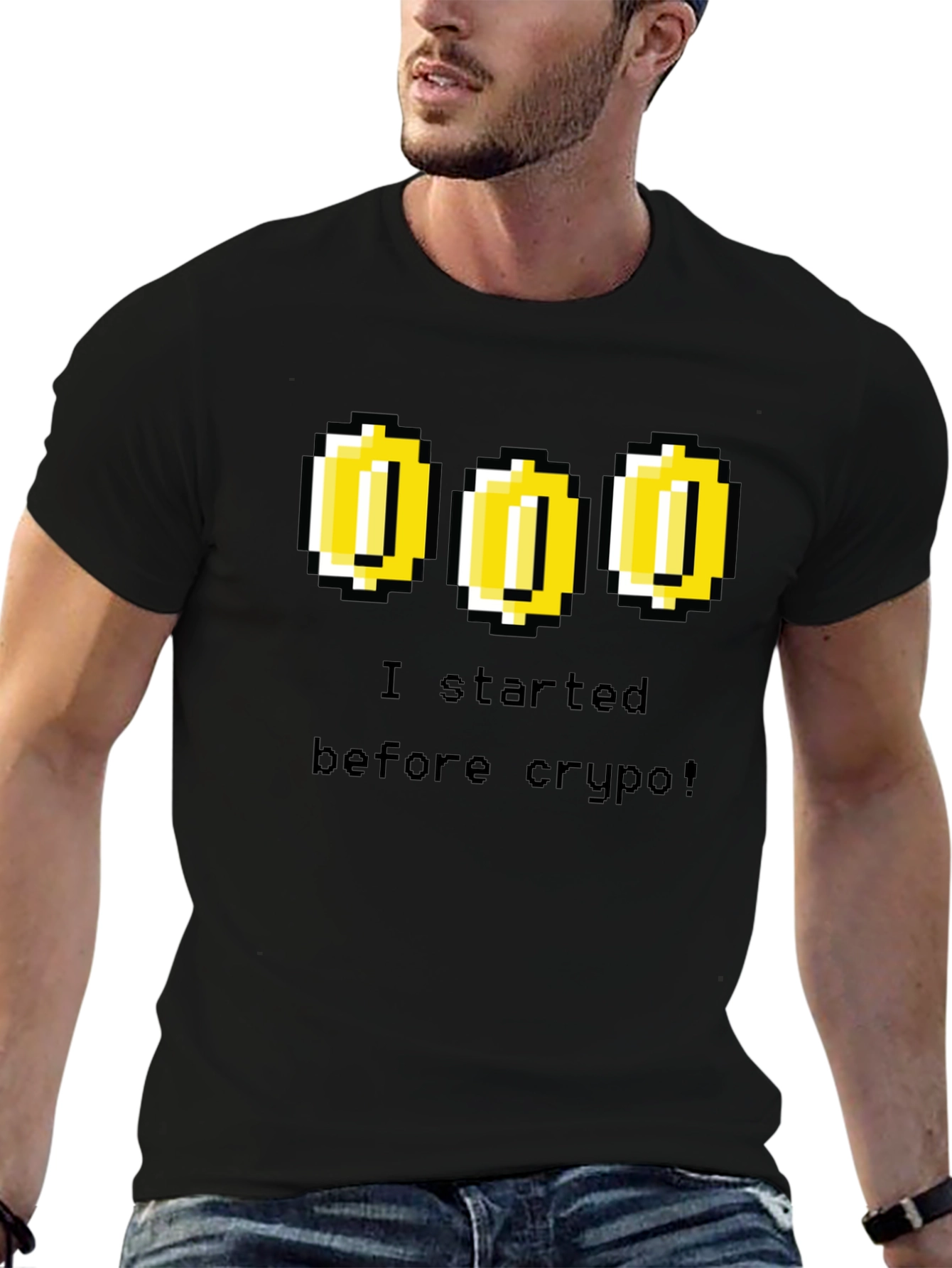 Retro Gamer Tee - I Started Before Crypto