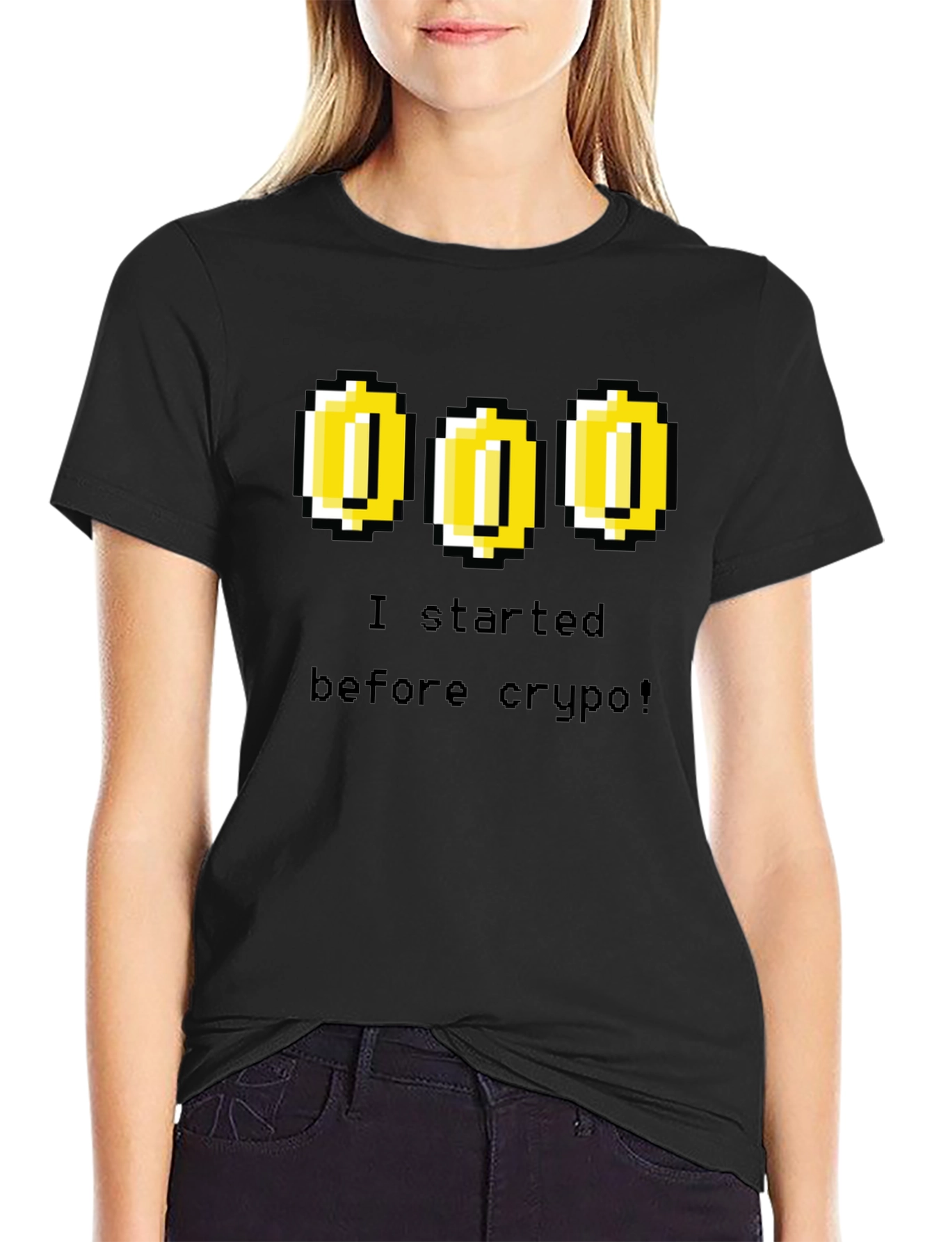 Retro Gamer Tee - I Started Before Crypto