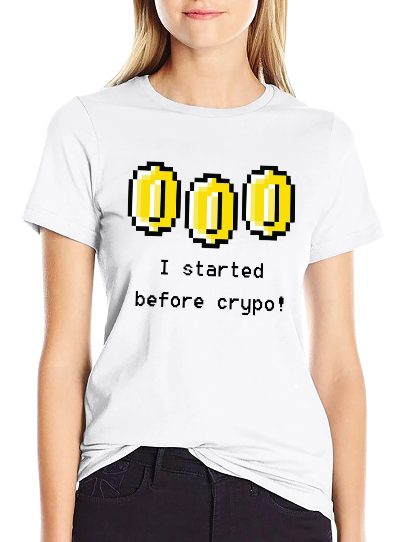 Retro Gamer Tee - I Started Before Crypto
