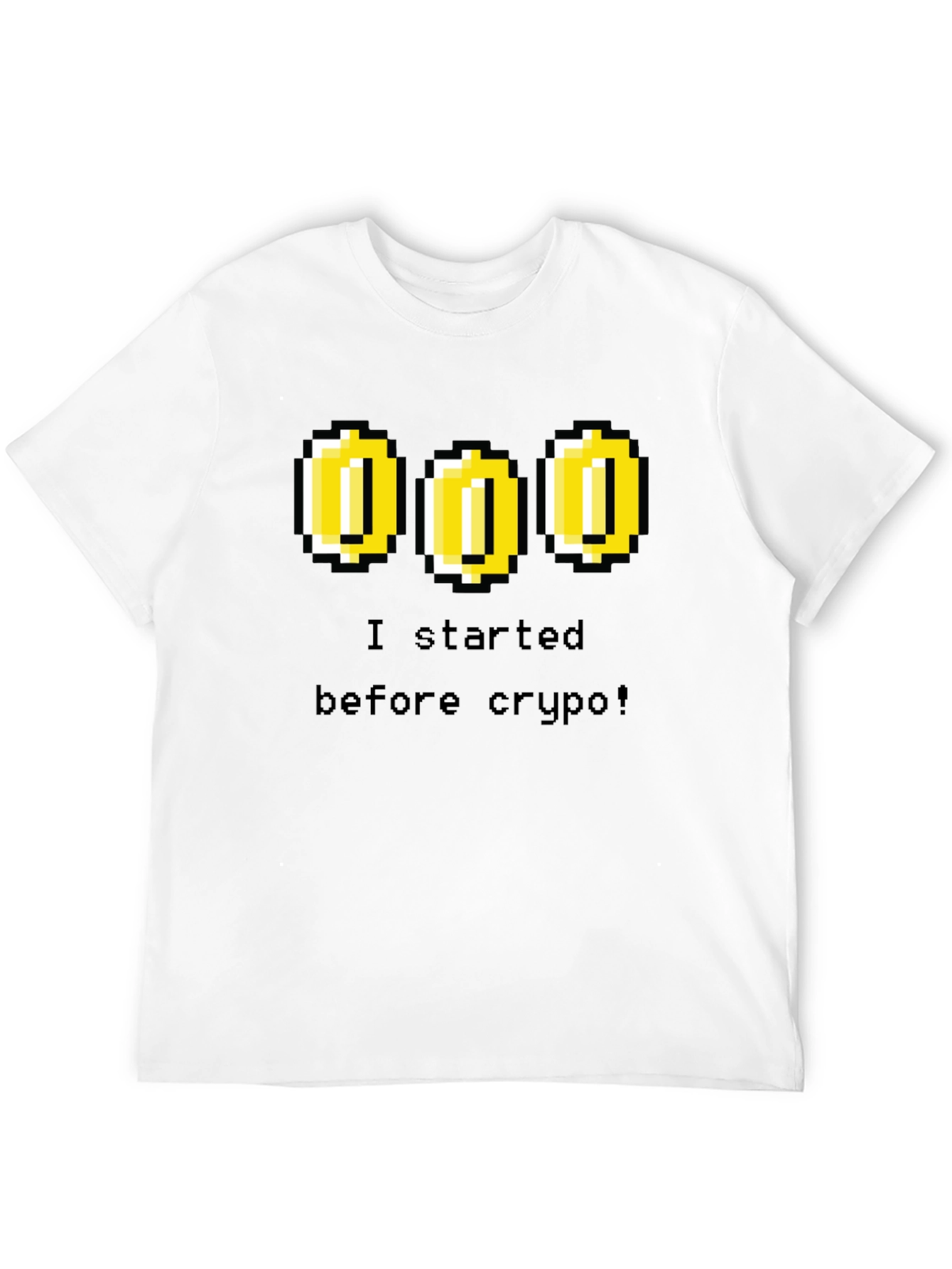Retro Gamer Tee - I Started Before Crypto
