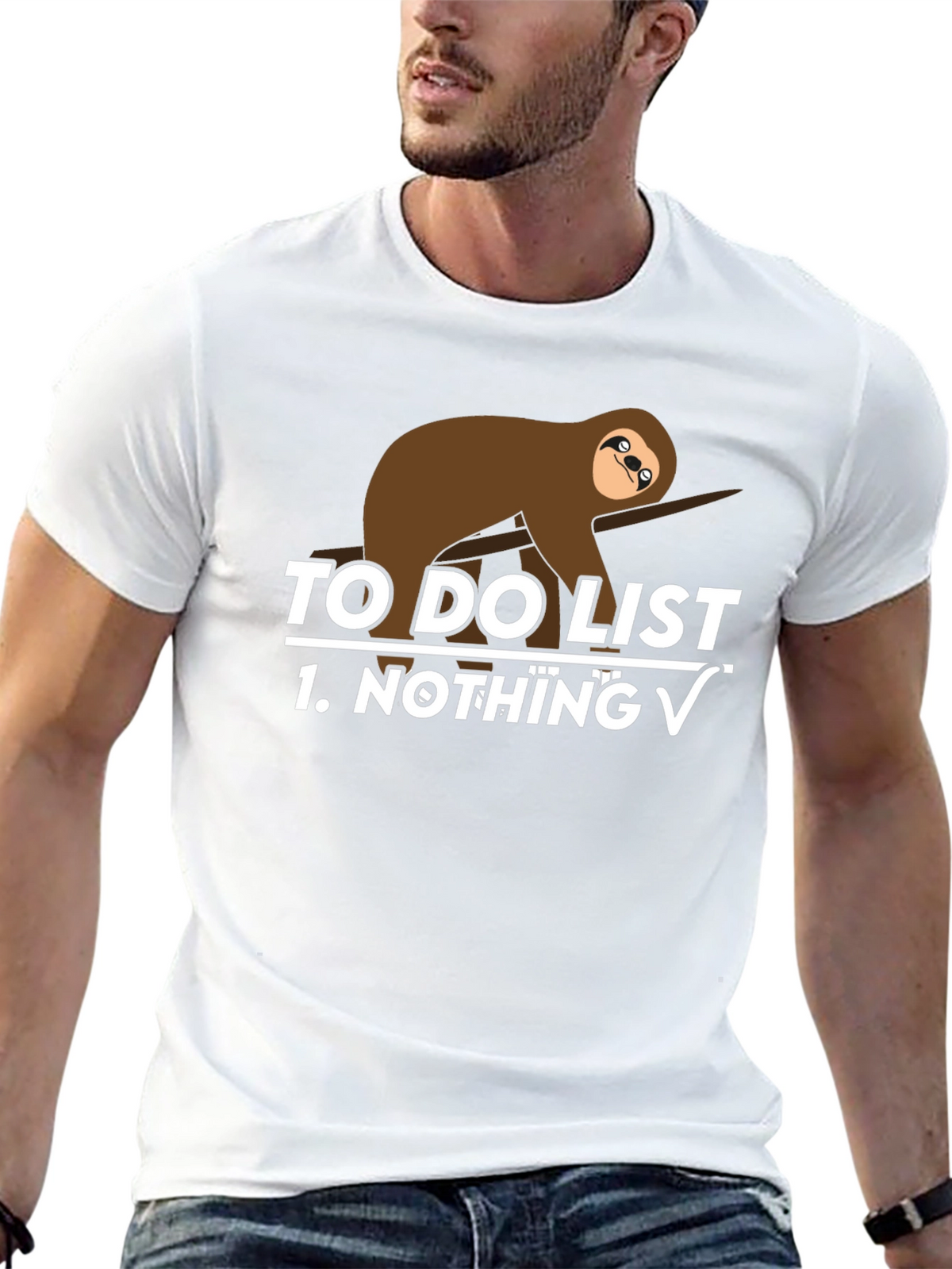 Sloth To-Do List Funny Graphic Tee