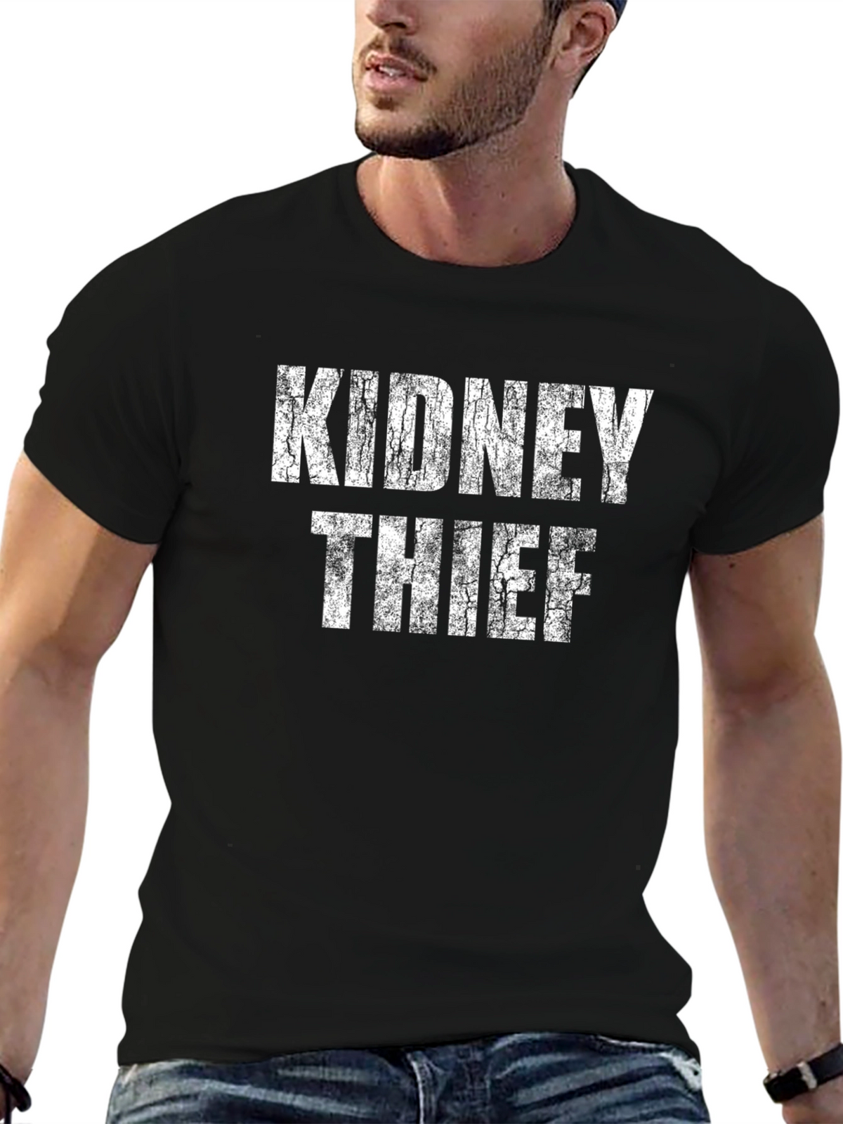 Kidney Thief Graphic Tee - Black Cotton T-Shirt