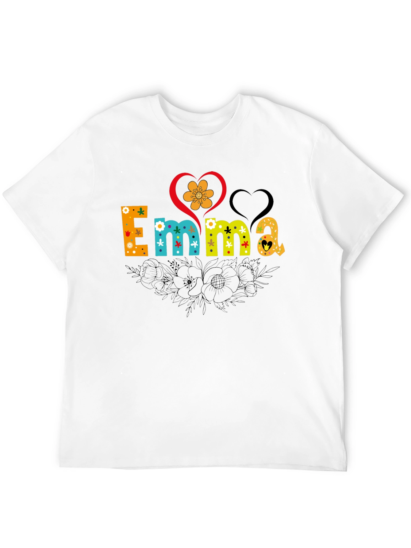 Emma Floral Heart T-Shirt