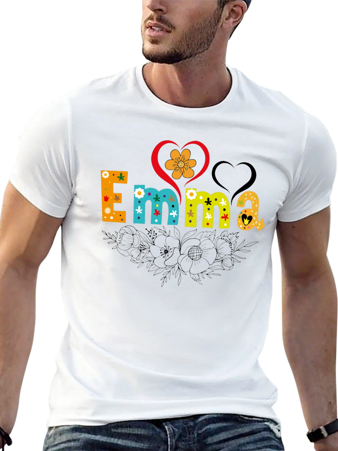 Emma Floral Heart T-Shirt