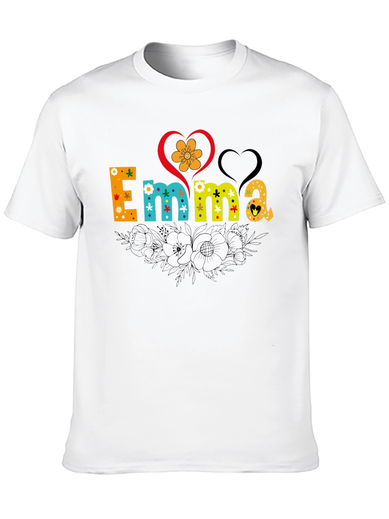 Emma Floral Heart T-Shirt