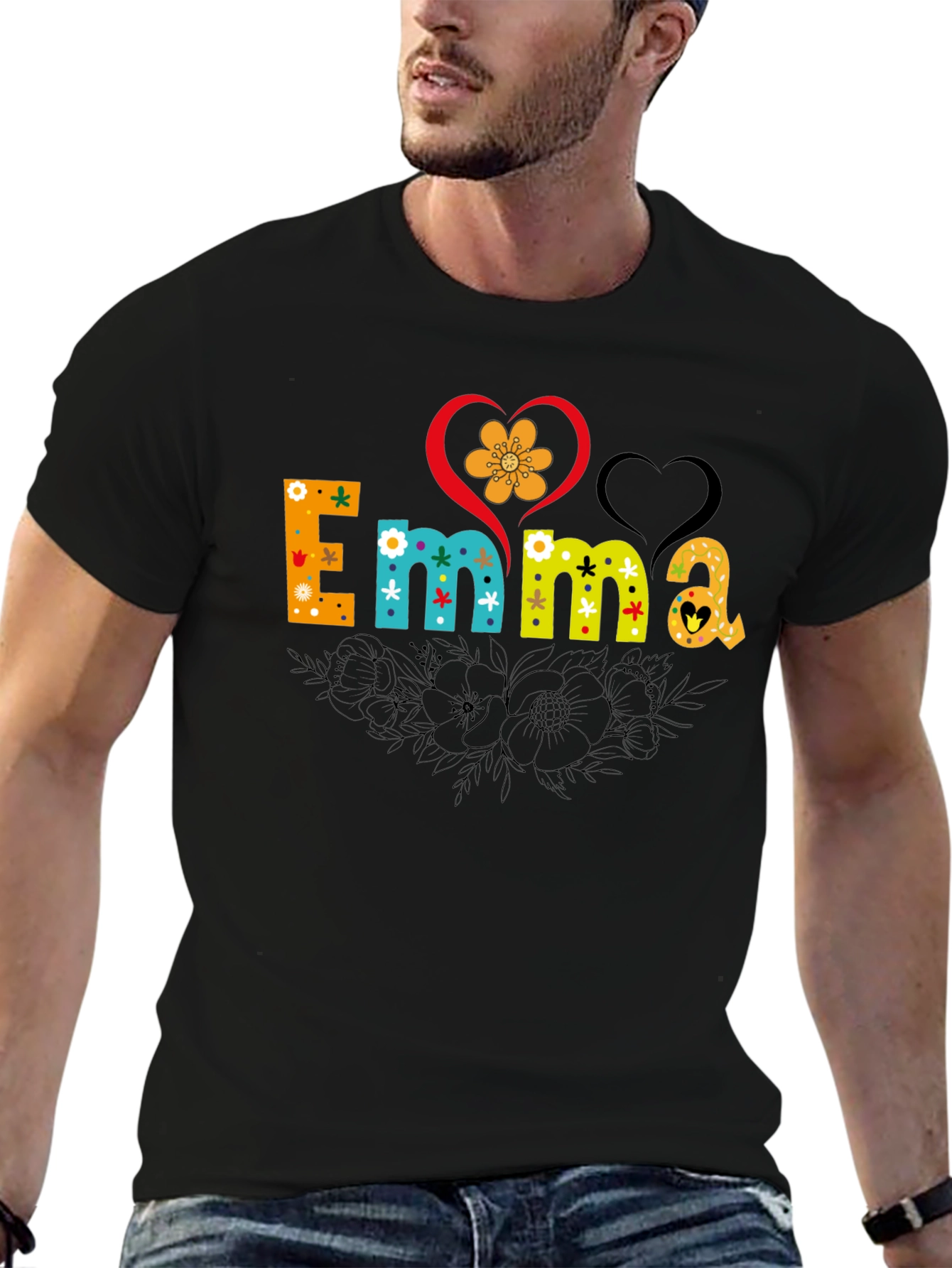 Emma Floral Heart T-Shirt