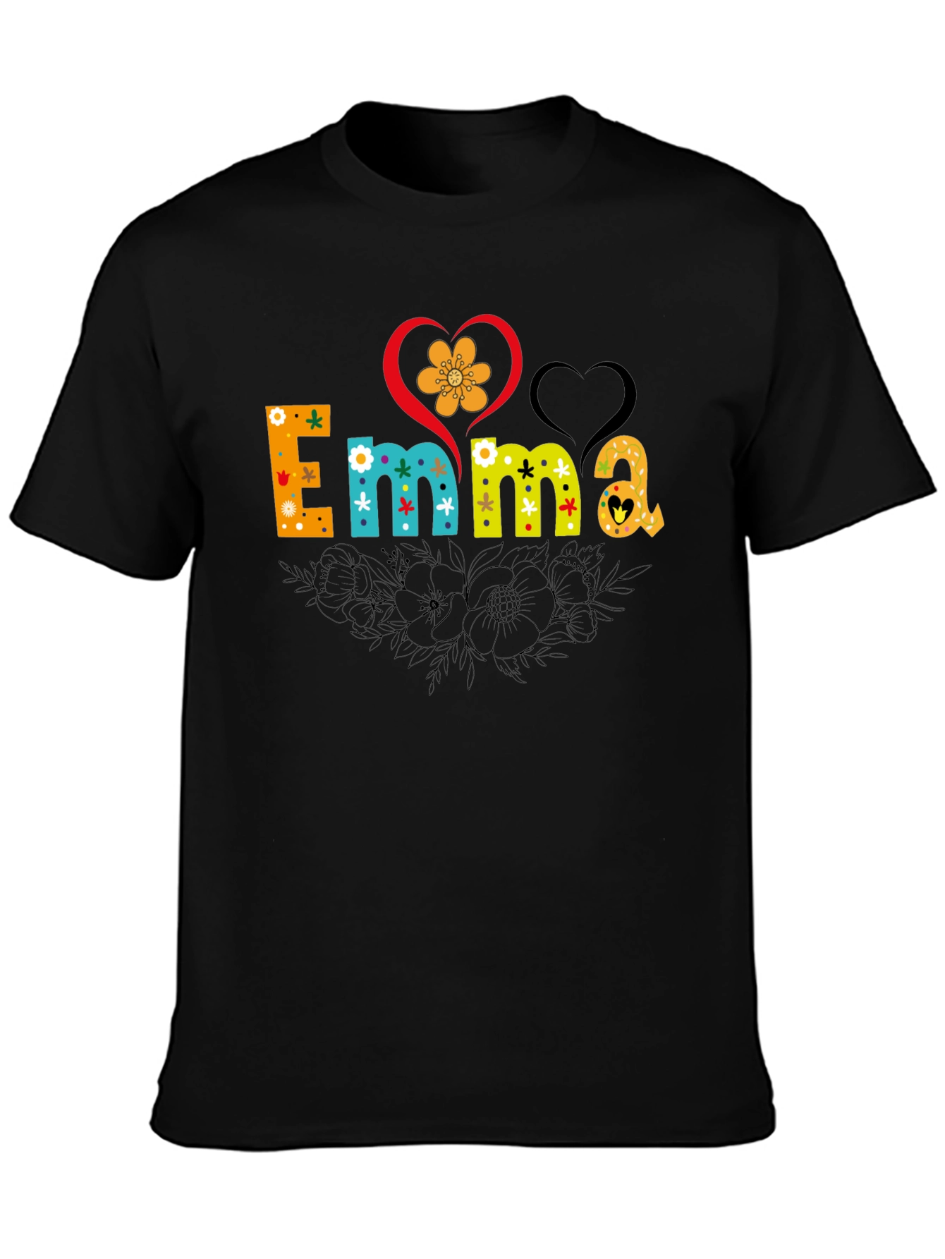 Emma Floral Heart T-Shirt