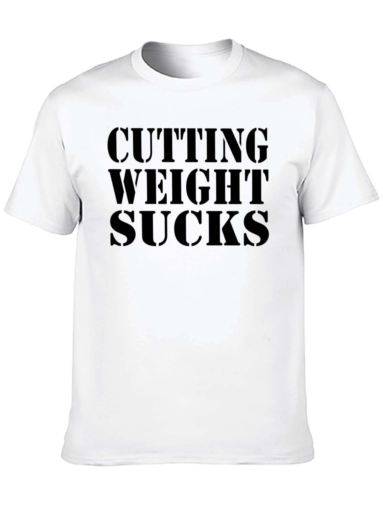 Cutting Weight Sucks Black Graphic T-Shirt