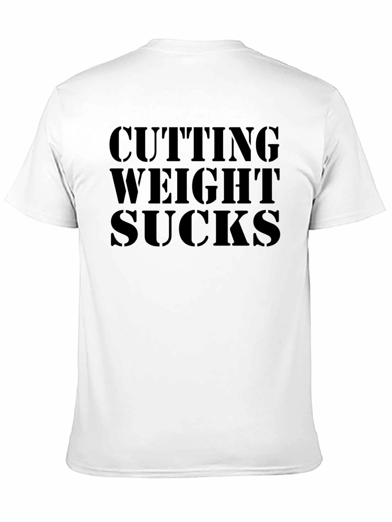 Cutting Weight Sucks Black Graphic T-Shirt