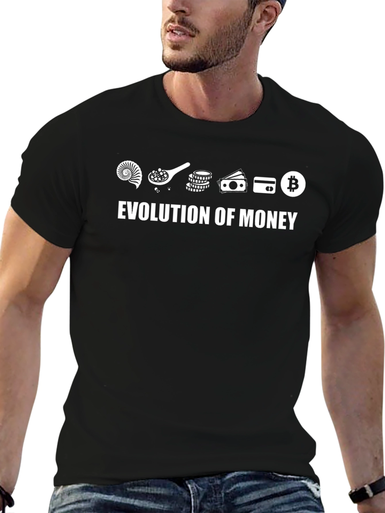 Evolution of Money T-Shirt | Crypto Bitcoin Tee