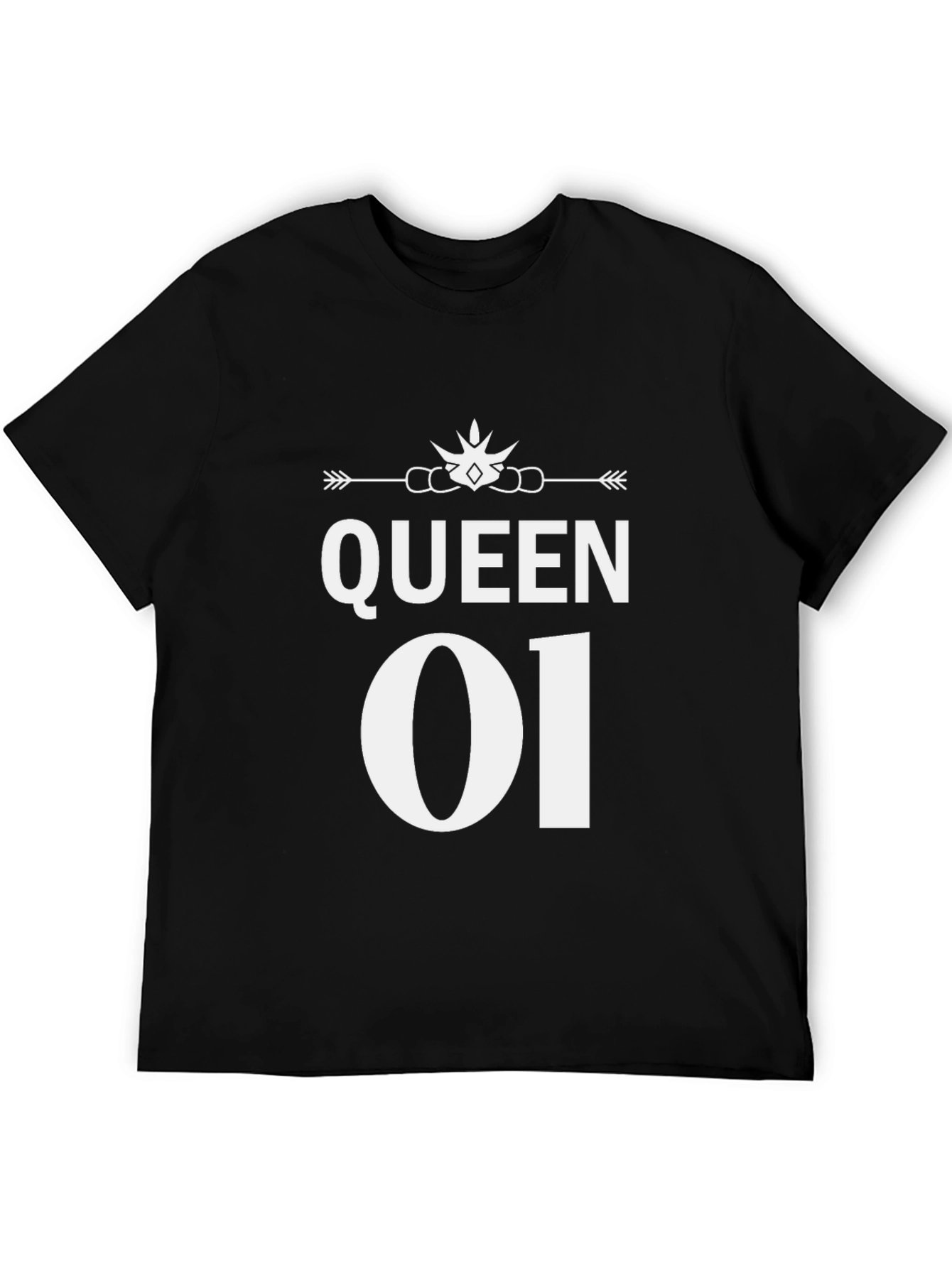 Queen 01 Graphic Tee - Stylish Black T-Shirt