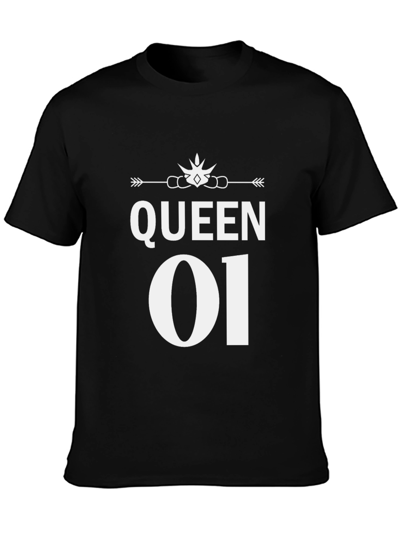 Queen 01 Graphic Tee - Stylish Black T-Shirt