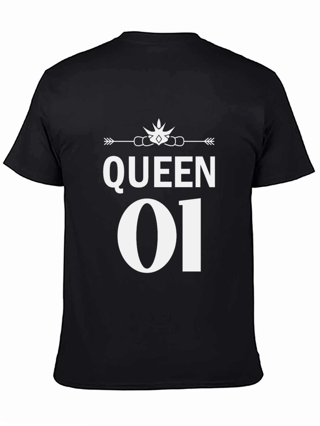 Queen 01 Graphic Tee - Stylish Black T-Shirt