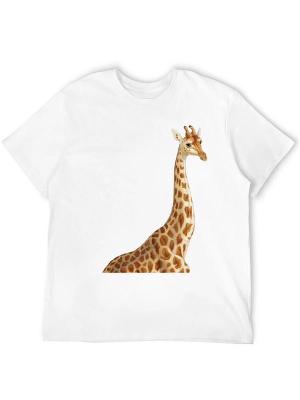 Giraffe Print Black T-Shirt