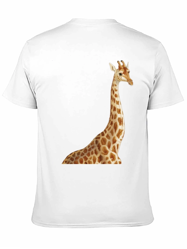 Giraffe Print Black T-Shirt