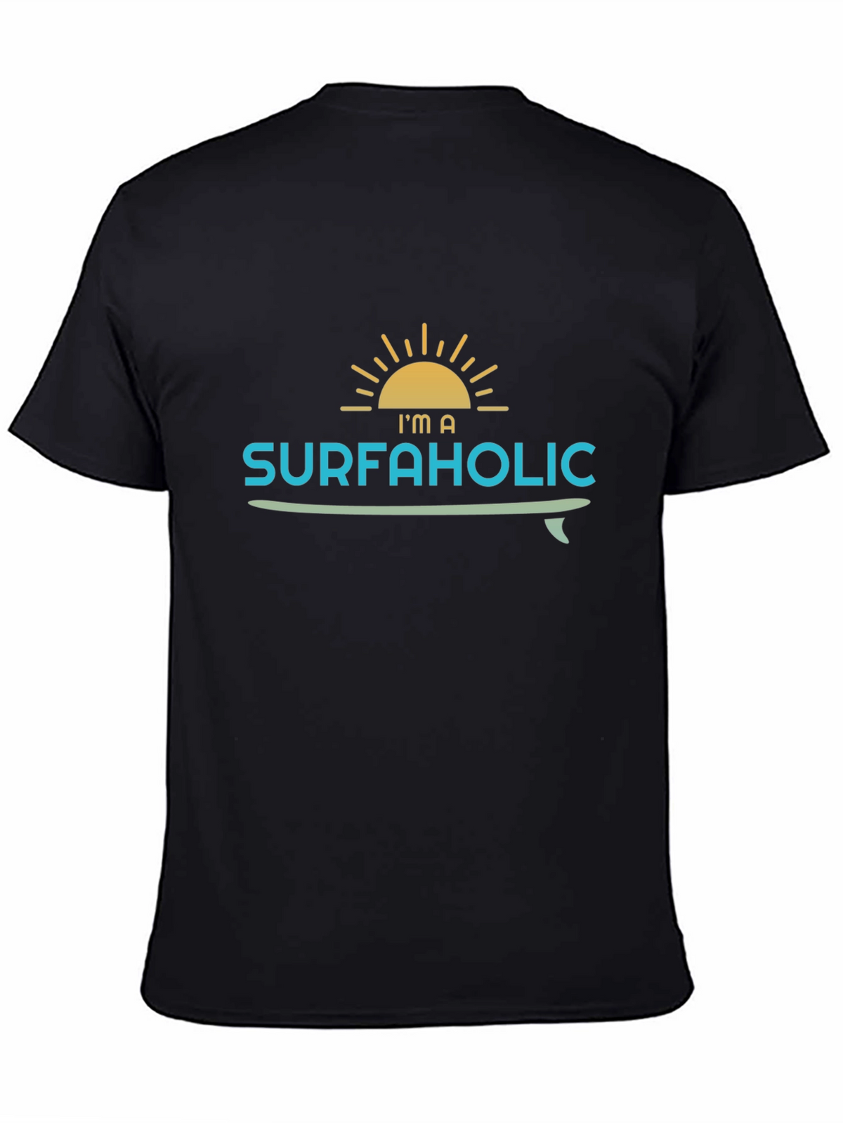 Surfaholic Graphic T-Shirt - Black
