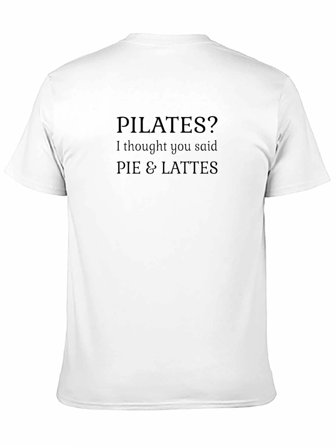 Pilates Pie & Lattes Funny Graphic Tee